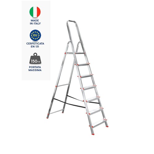 Scala domestica alluminio 7 - in,
