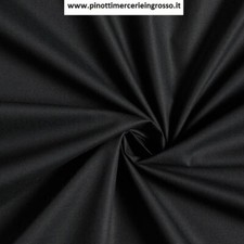 TESSUTO STOFFA TELA NERO COTONE 100%  VENDITA AL METRO/ALTO=CM 280