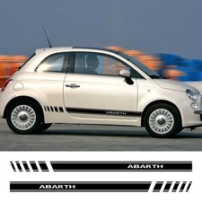 2 side stickers Fiat 500