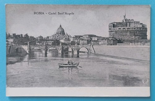 Roma cartolina old - roma, postcard