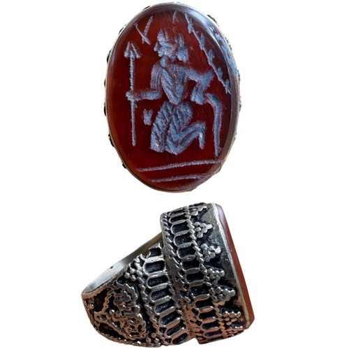 Anello vintage corniola - anello,