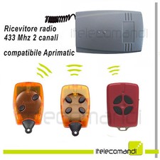 Ricevitore radio ricevente 433 Mhz 2 canali compatibile Aprimatic TR2 TM4 TR4
