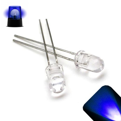 Led 5mm blu lampeggiante - 10,