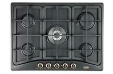 DE LONGHI PIANO COTTURA ANF57PRO 5 FUOCHI 1 TRIPLA CORONA GHISA ANTRACITE