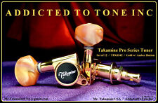 Takamine Pro Series Tuner TPK0542 SET 12 CORDE / oro con ambra / parte OEM 