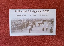 Biglietto Palco per Palio di Siena 16 Agosto 2025 - Compleanno Madonna - Ticket