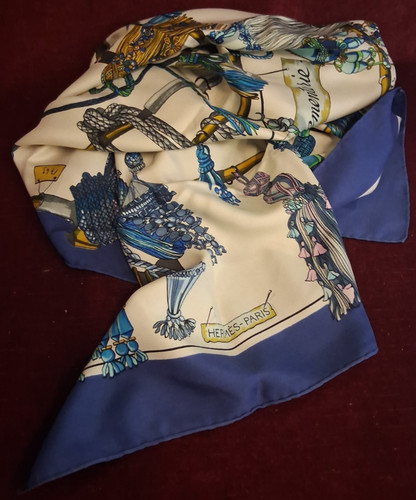 Foulard seta hermes paris - -,