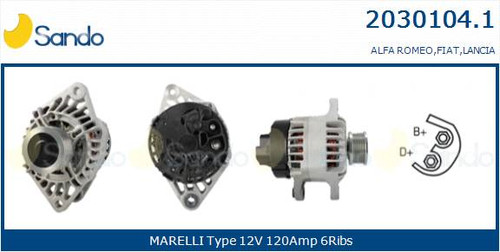 Alternatore per fiat alfa - alternatore, fiat,