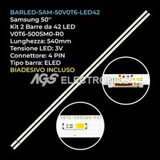 KIT 2 BARRE STRIP 42 LED TV