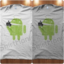 T-Shirt Maglietta Android Eat