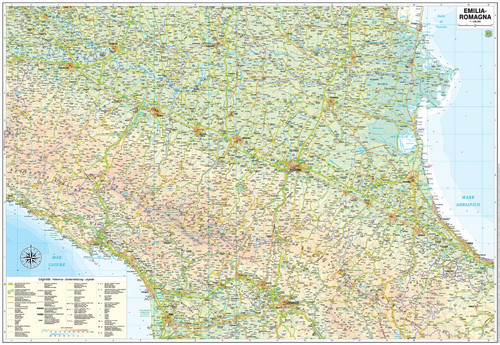 Carta geografica murale - carta,