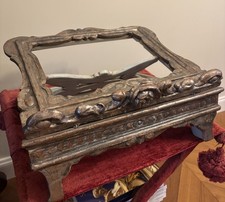 ANTICO LEGGIO PER ALTARE IN LEGNO ARGENTATO