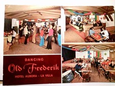 Vecchio Federico danzante. Hotel Aurora. La Villa - Alta Badia. Italia. Cartolina multifoto 