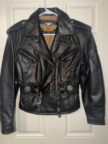 Giacca pelle nera vintage - di,