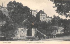 CPA 52 LANGRES PORTE DU MARCHE (dos non divisé)