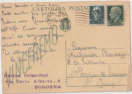 Italia 1943 15c intero - italia,