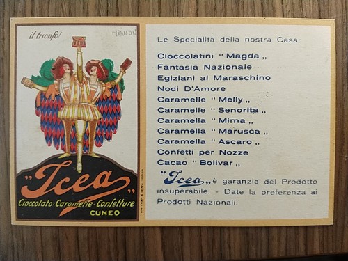 Mauzan cartolina pubblicitaria - mauzan,