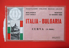Biglietto Stadio ITALIA - BULGARIA 1966 Bologna CALCIO Nazionale Ticket RARO