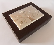 18° COMPLEANNO 18 ANNI PORTAGIOIE PORTAGIOIELLI ARGENTO 18x13cm LEGNO 24x20x6cm