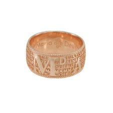 Anello fede con preghiera Ave