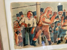 Franz Borghese  Serigrafia su tela 80 x 80 cm. "Pugni"