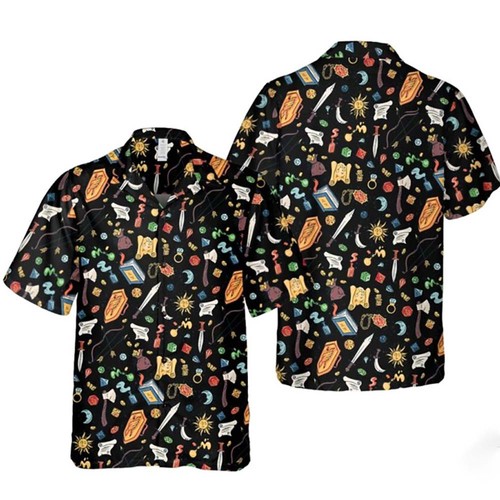 Camicia hawaiana dungeons - camicia,