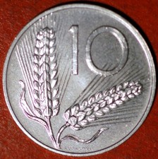 Italy 10 Lire 1970 KM# 93
