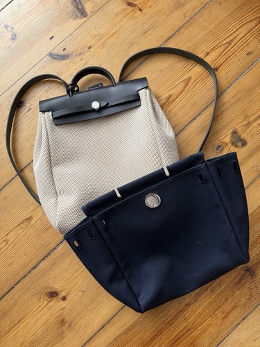 Hermès herbag zaino crema - herbag,
