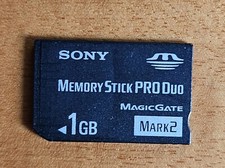 Sony 1 GB Memory Stick Pro Duo Magic Gate Mark 2 for Cyber-Shot - Working Fine