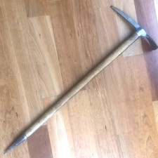 Ascia da ghiaccio manico in legno testa in metallo BergHeil SAPPORO Kadota K.I.W. JP F/S vintage
