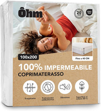 Coprimaterasso Singolo 100X200 Cm | Lenzuolo Impermeabile E Impercettibile | Con