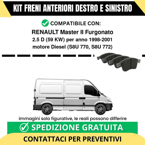 Pastiglie freno anteriori per - pastiglie,