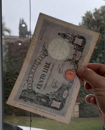 Banconota lire 100 azzurrino - lire,