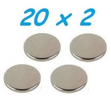 50 MAGNETI NEODIMIO 20X2 MM