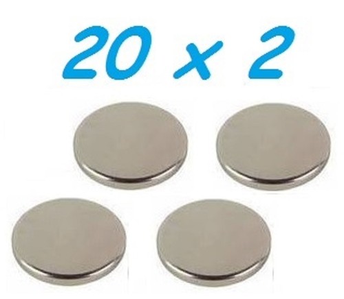 Magneti neodimio 20x2 mm - 50,