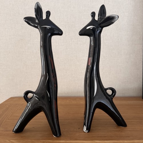 Coppia statuine giraffa