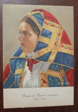 8623 CARTOLINA COSTUME TRADIZIONALE SARDO DONNA DI DESULO - PERROTTI 