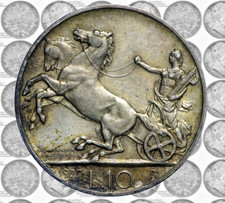 Italia 10 lire 1927 ** Biga
