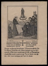 santino stampa popolare 1800 S.FRANCESCO D'ASSISI apicella