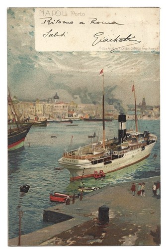 Antica cartolina napoli - antica, cartolina: