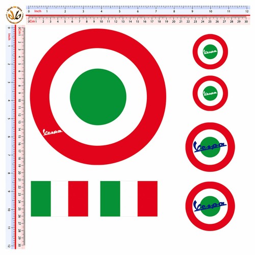 Bandiera italia adesivi vespa - adesivi,