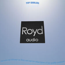 ROYD 17x17mm emblema brusched badge logo decal sticker plate sticker turntable