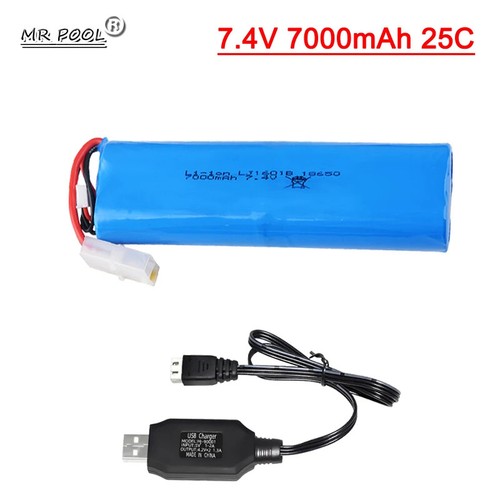 1pcs 7000mah 25c - 7.4v,