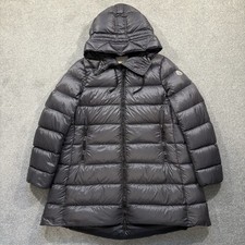 Giacca donna Moncler Suyen grigio scuro taglia 5 UK16 100% autentica