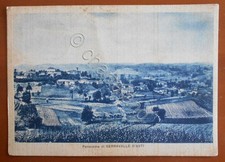 Cartolina Panorama di Serravalle d' Asti (Piemonte) - 1941