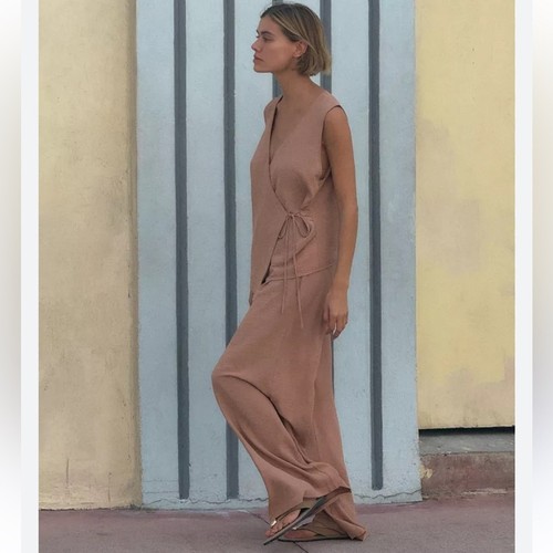 Pantalone zara flowy - pantalone,