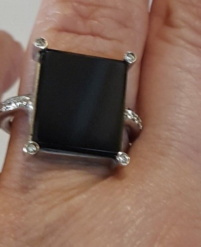 Anello oro bianco 750 - 18,