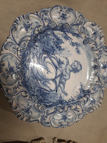 Coppia antichi piatti albisola - antichi,