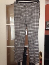 Pantaloni A Quadri Neri E