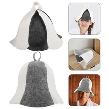 2 Pcs Berretto Da Sauna